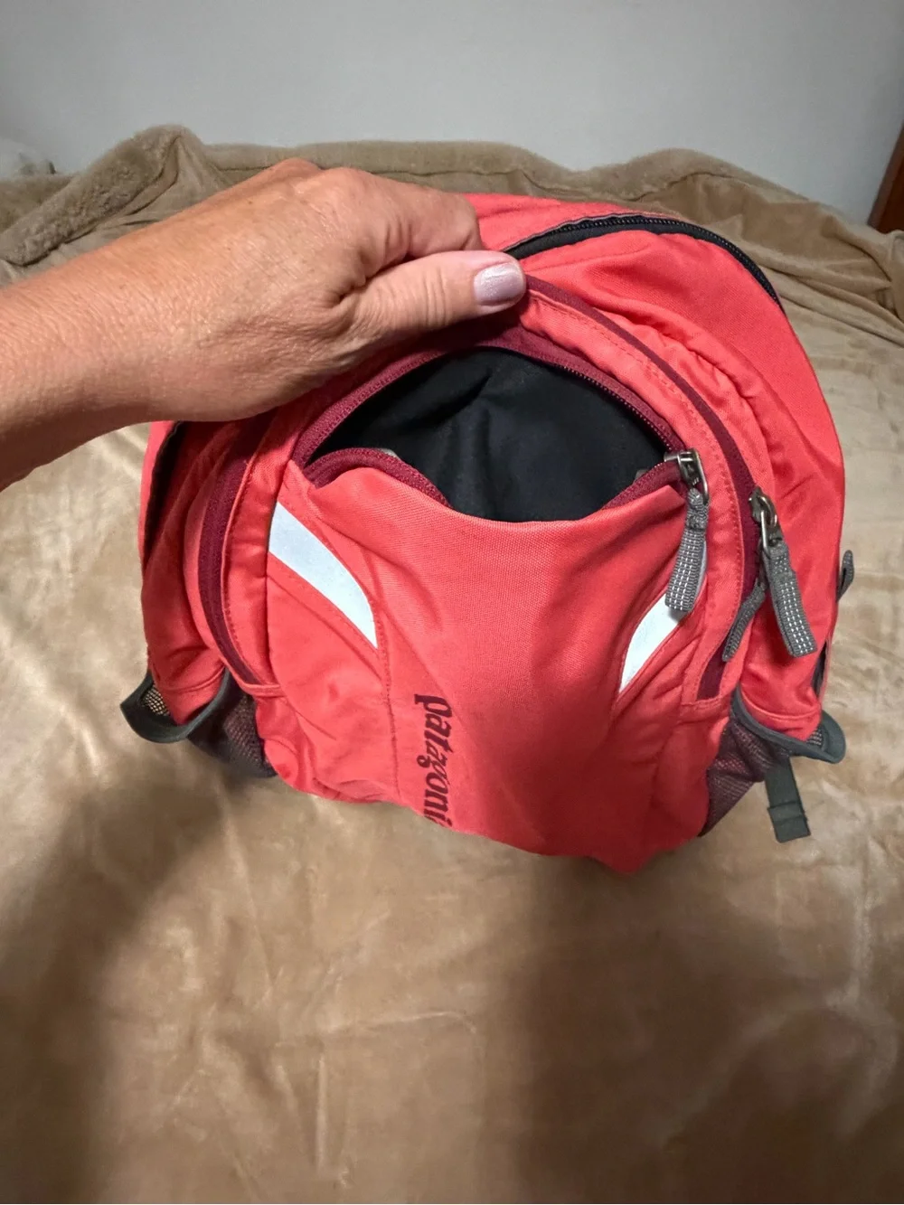 Patagonia Poco 12L Backpack in Red with Black Accents